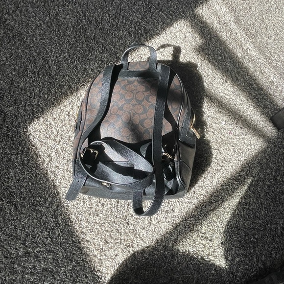 Coach Brown/Black Signature Canvas Mini Backpack main image 7